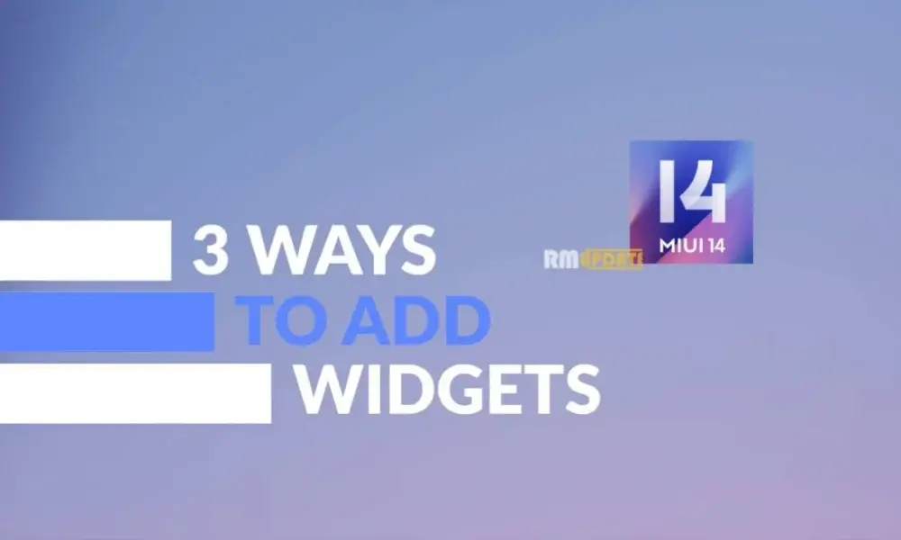 Τρεις τρόποι για να προσθέσετε γραφικά στοιχεία σε συσκευές Xiaomi
