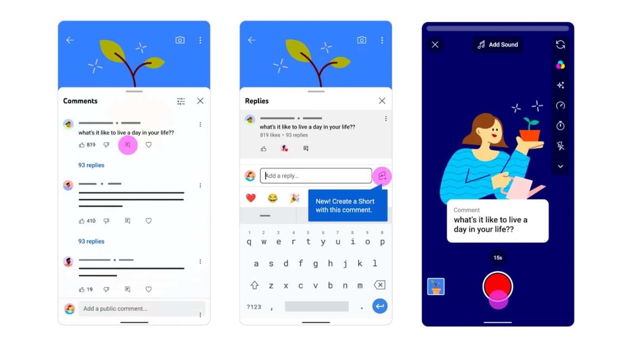 Youtube Shorts, YouTube Shorts: Νέα πειραματική λειτουργία