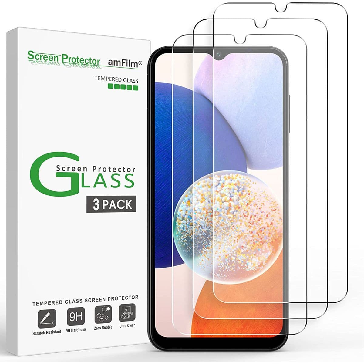 Προστατευτικό οθόνης amFilm Tempered Glass για Samsung Galaxy A14