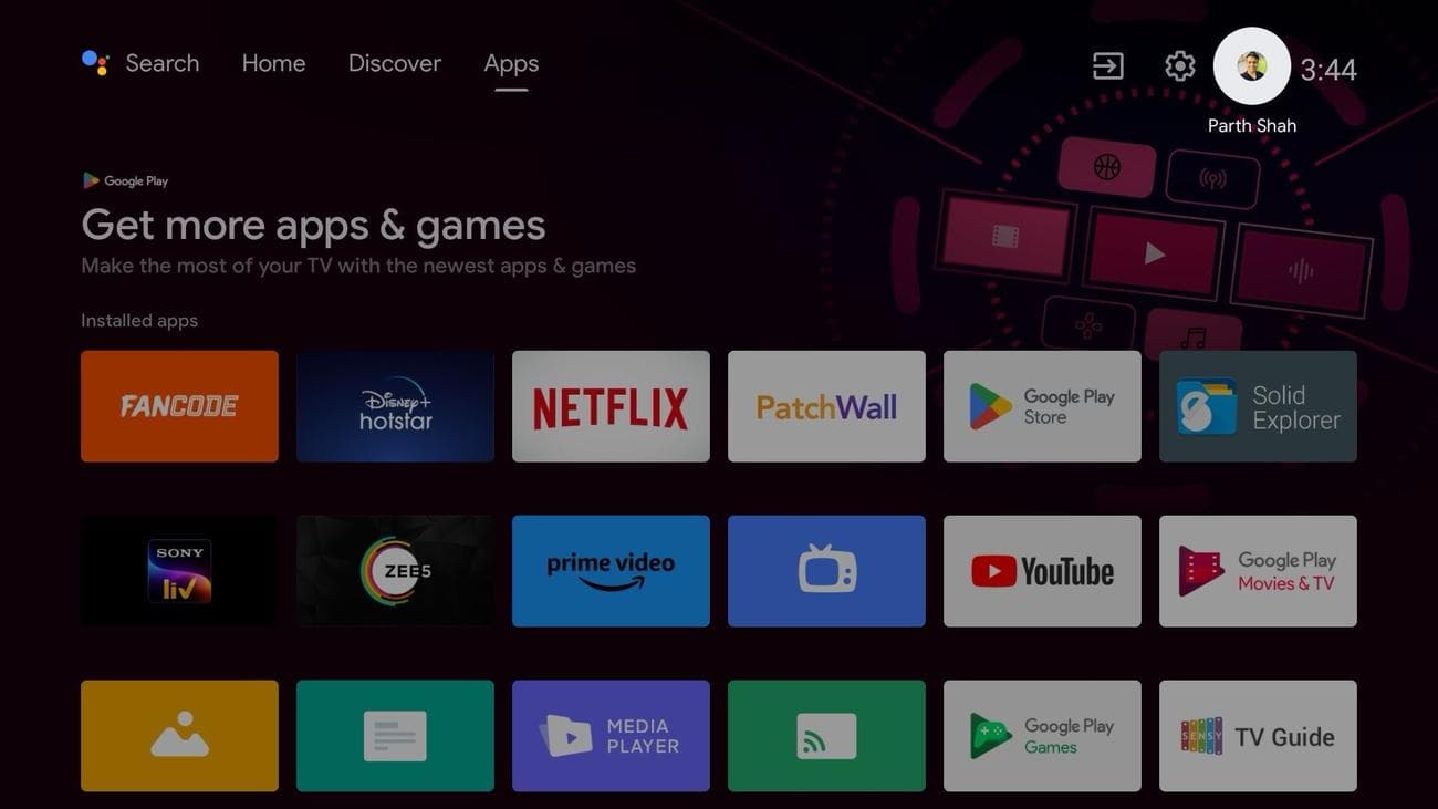 Επιλέξτε λογαριασμό στο Android TV