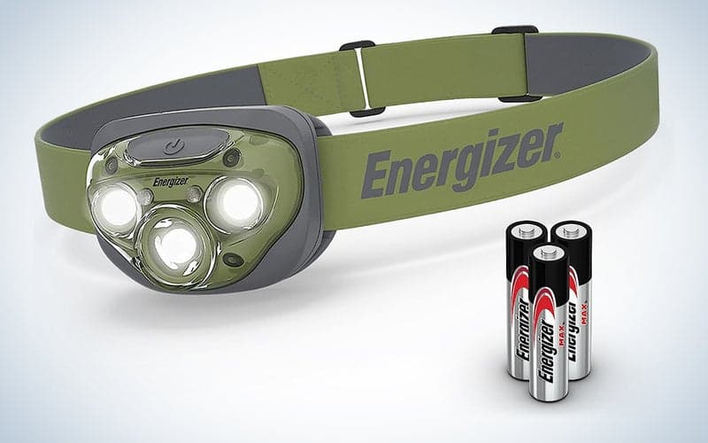 Ένας προβολέας Energizer LED Pro260 σε μπλε και άσπρο φόντο.