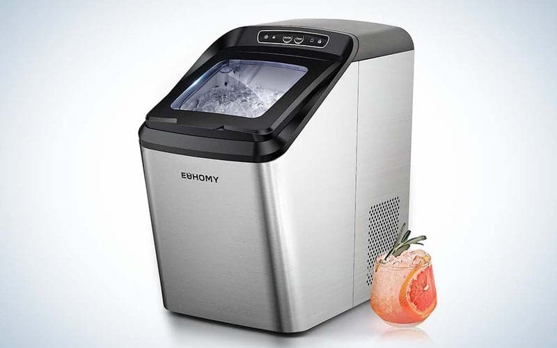 Euhomy makes the best countertop ice maker that's self-cleaning.