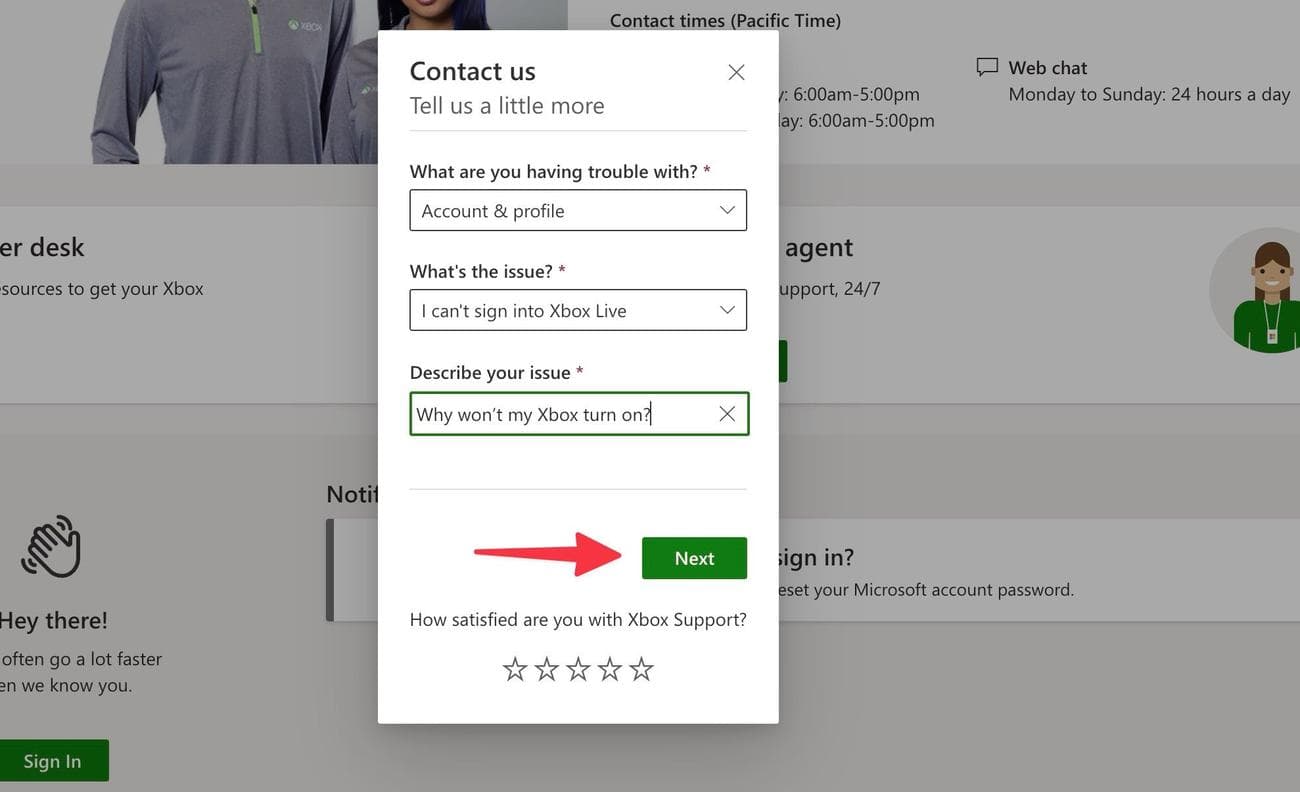εξηγήστε το πρόβλημα λεπτομερώς στο Xbox