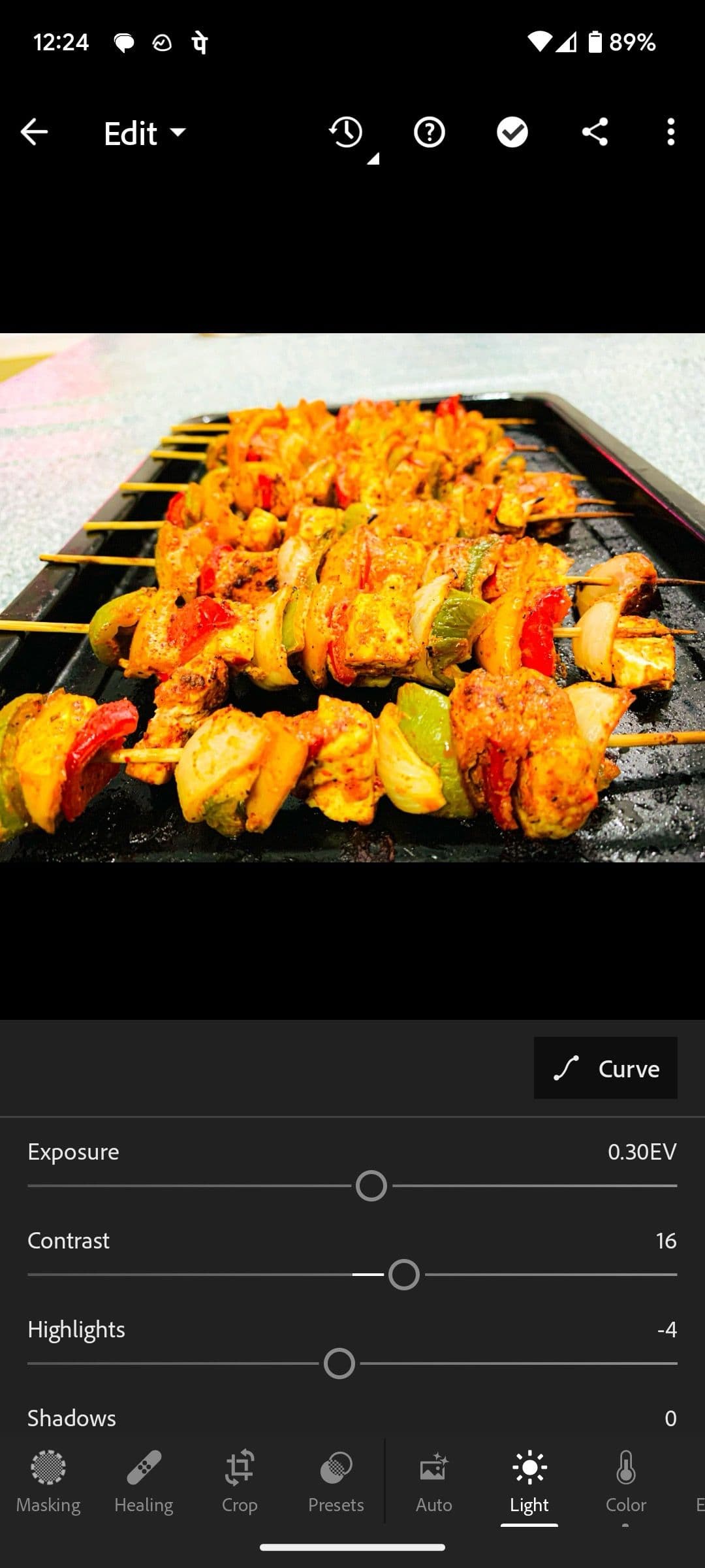 image editing in Lightroom