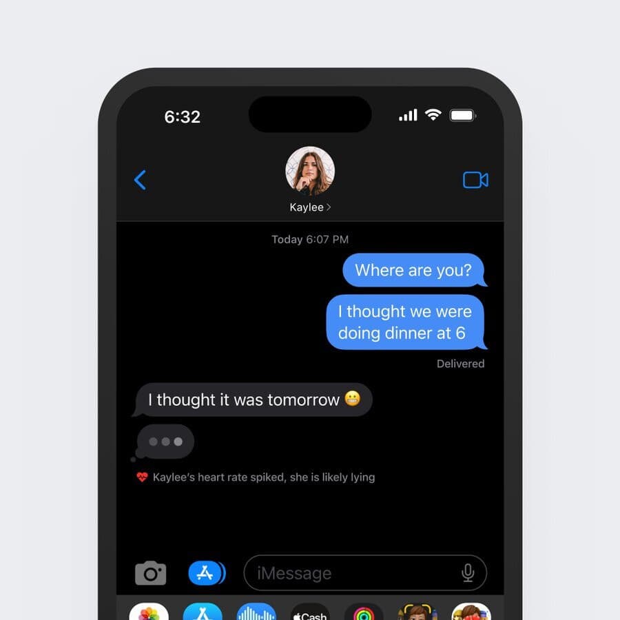 Image Credit–Soren Iverson - ανιχνευτής ψεύδους iMessage!;  Ο ψηφιακός καλλιτέχνης δημιουργεί ξεκαρδιστικές λειτουργίες εφαρμογής που θα θέλαμε να υπάρχουν