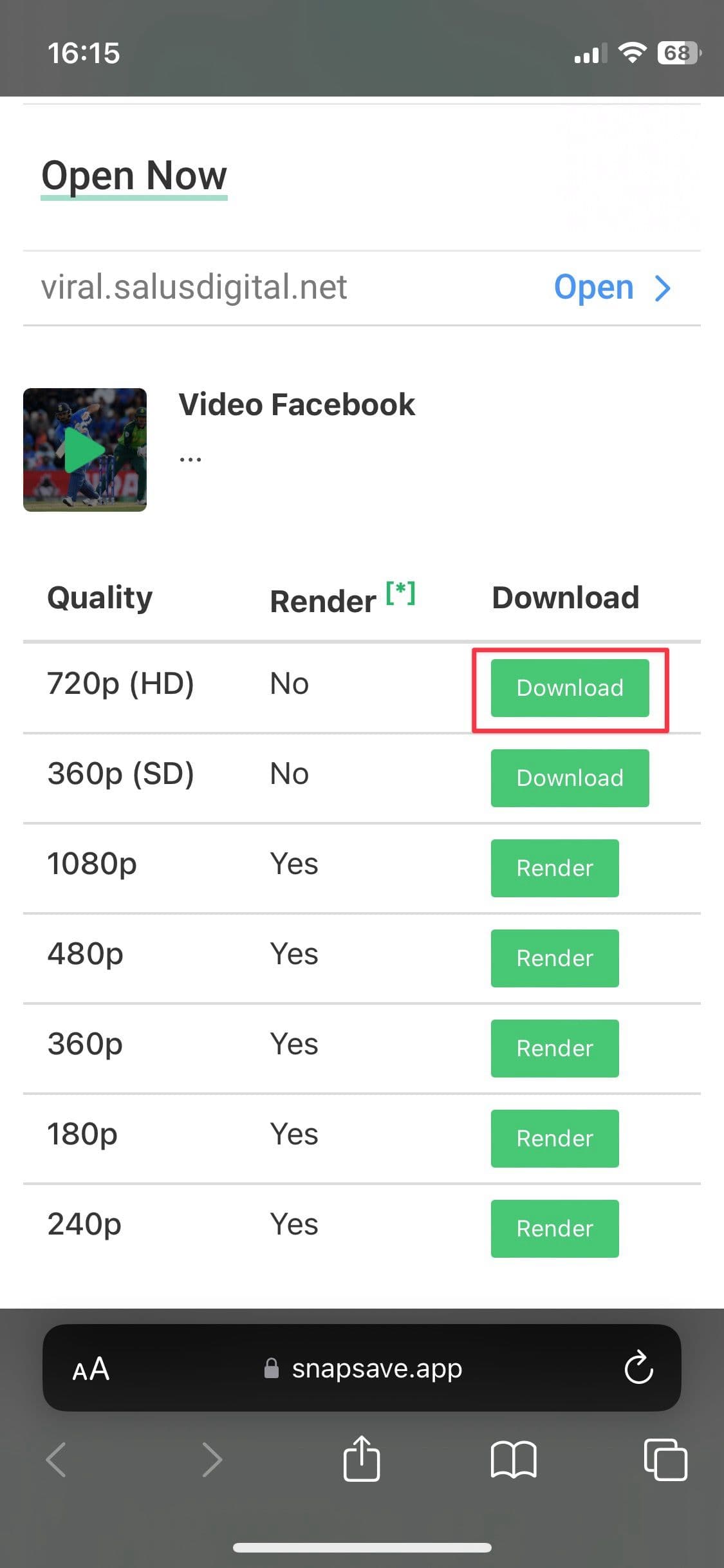 Στιγμιότυπο σελίδας βίντεο λήψης ιστότοπου Snapsave