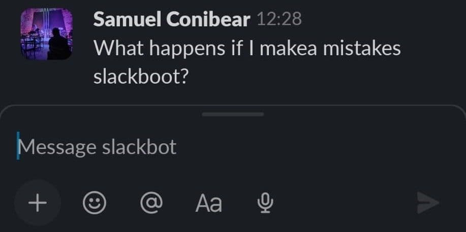 Μήνυμα χαλαρής εφαρμογής για κινητά με προφανή σφάλματα