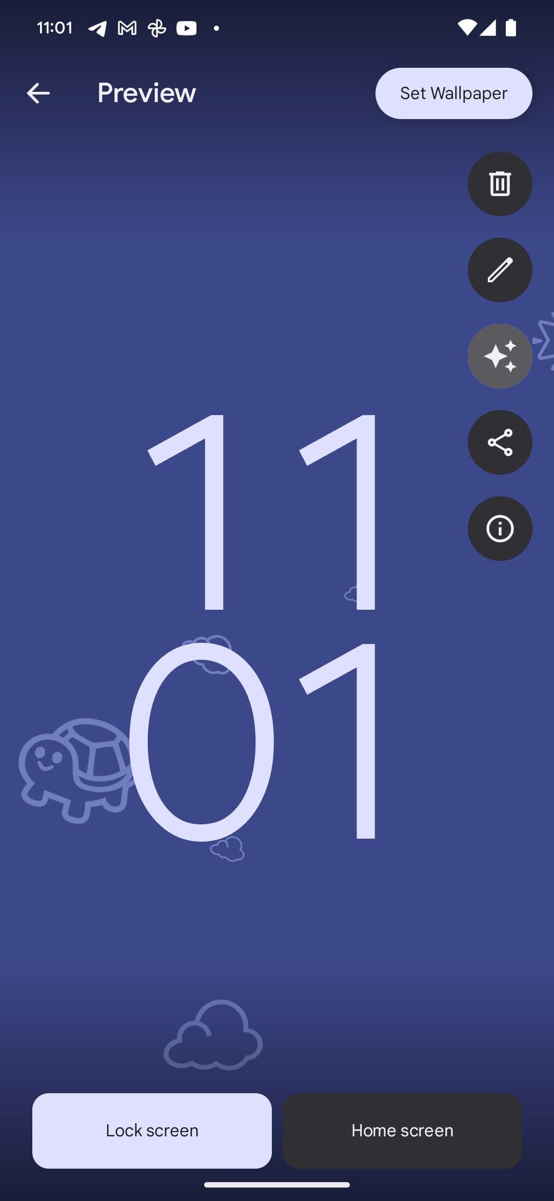 Επιλογές προσαρμογής ταπετσαρίας emoji