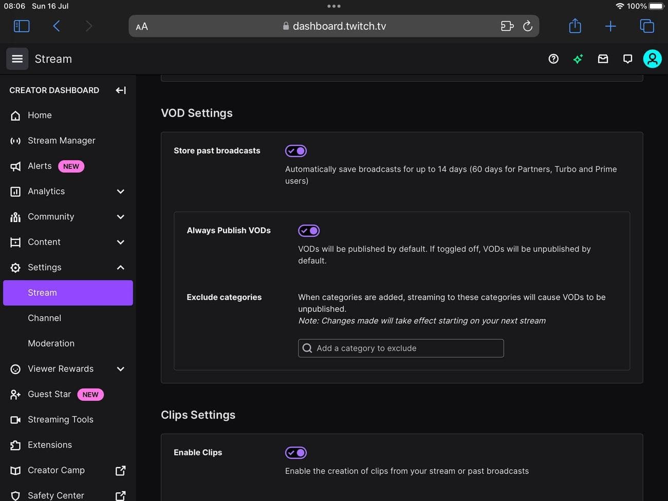 Ενεργοποιήστε το ρυθμιστικό αποθήκευσης προηγούμενων εκπομπών