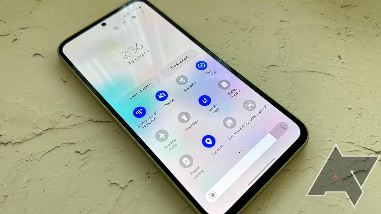 Σκίαση ειδοποιήσεων του Galaxy A54