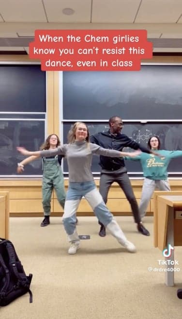 A screenshot of one of Isaacs' TikTok videos. 