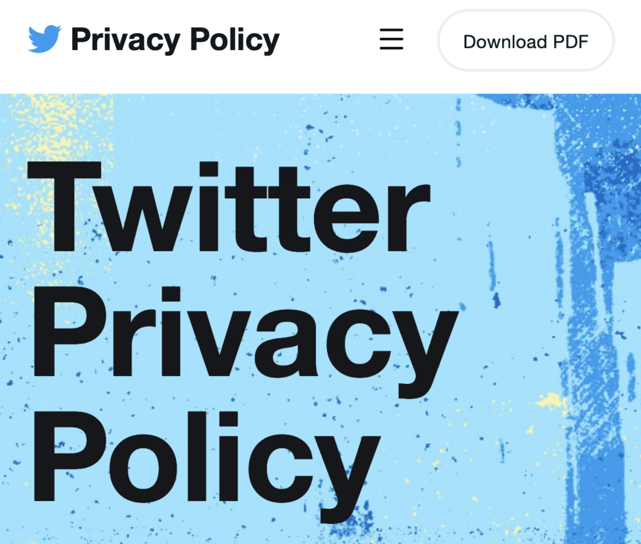 Πολιτική απορρήτου του Twitter