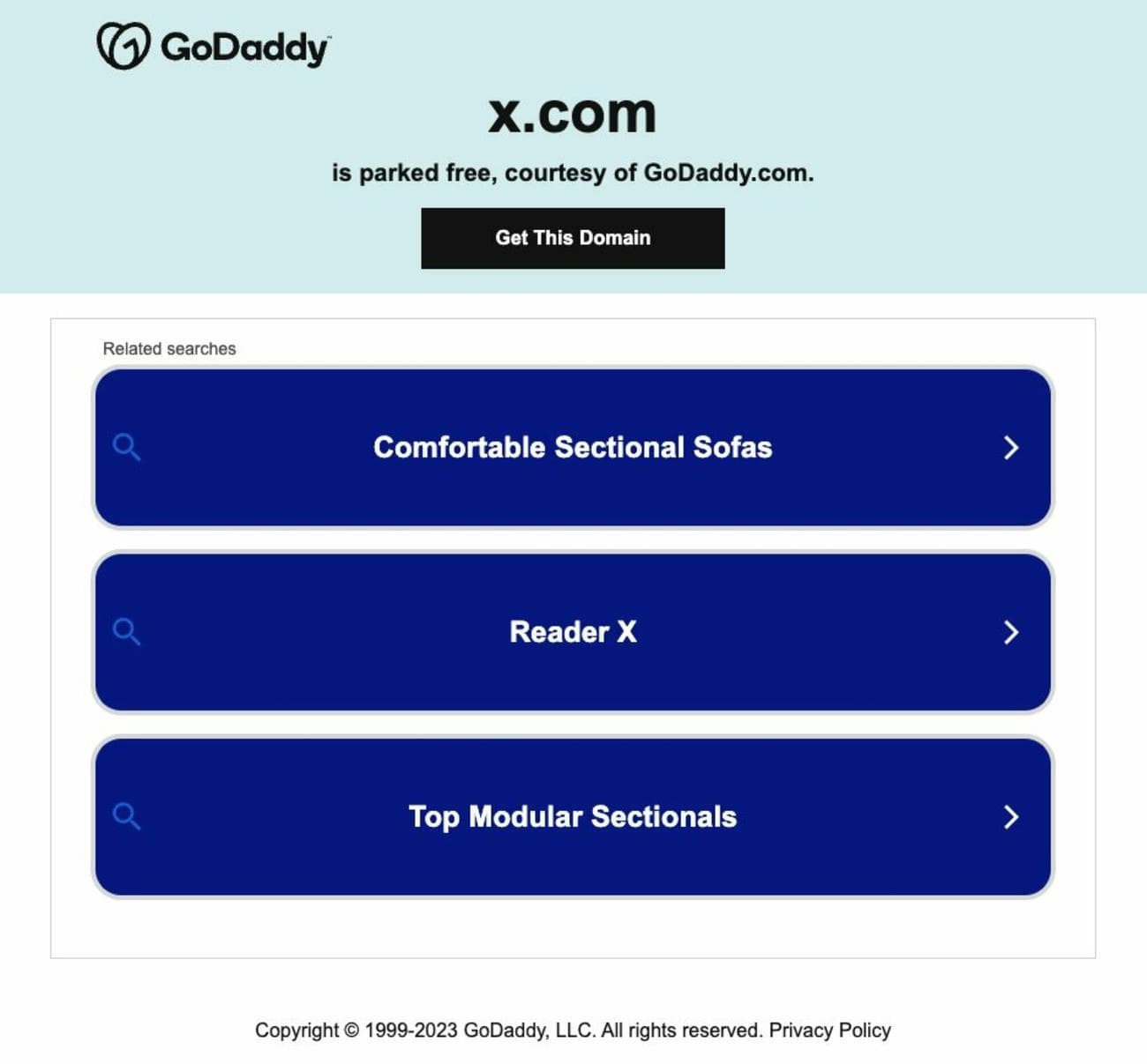 Σελίδα στάθμευσης X.com