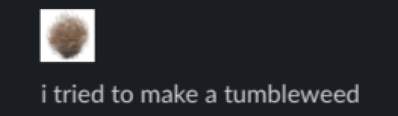 Ένα tumbleweed emoji στο Slack