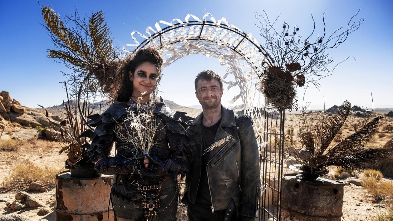 Geraldine Viswanathan and Daniel Radcliffe in 