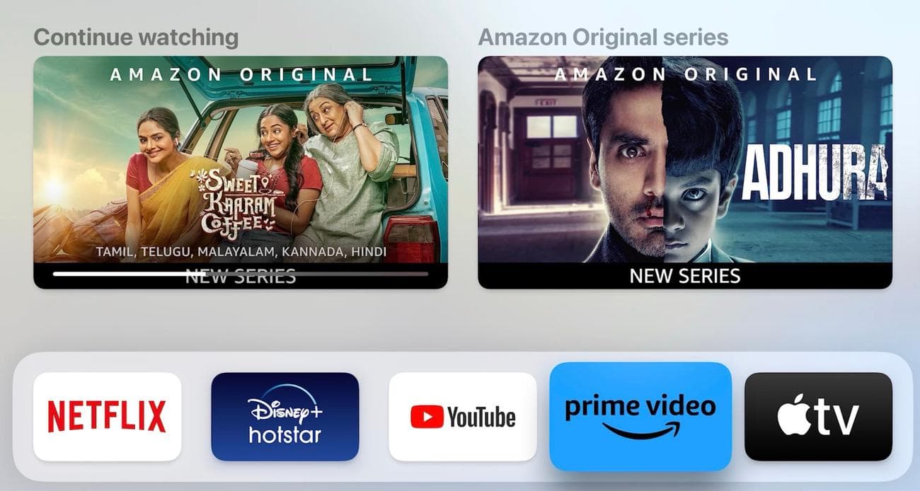 Επάνω ράφι tvOS