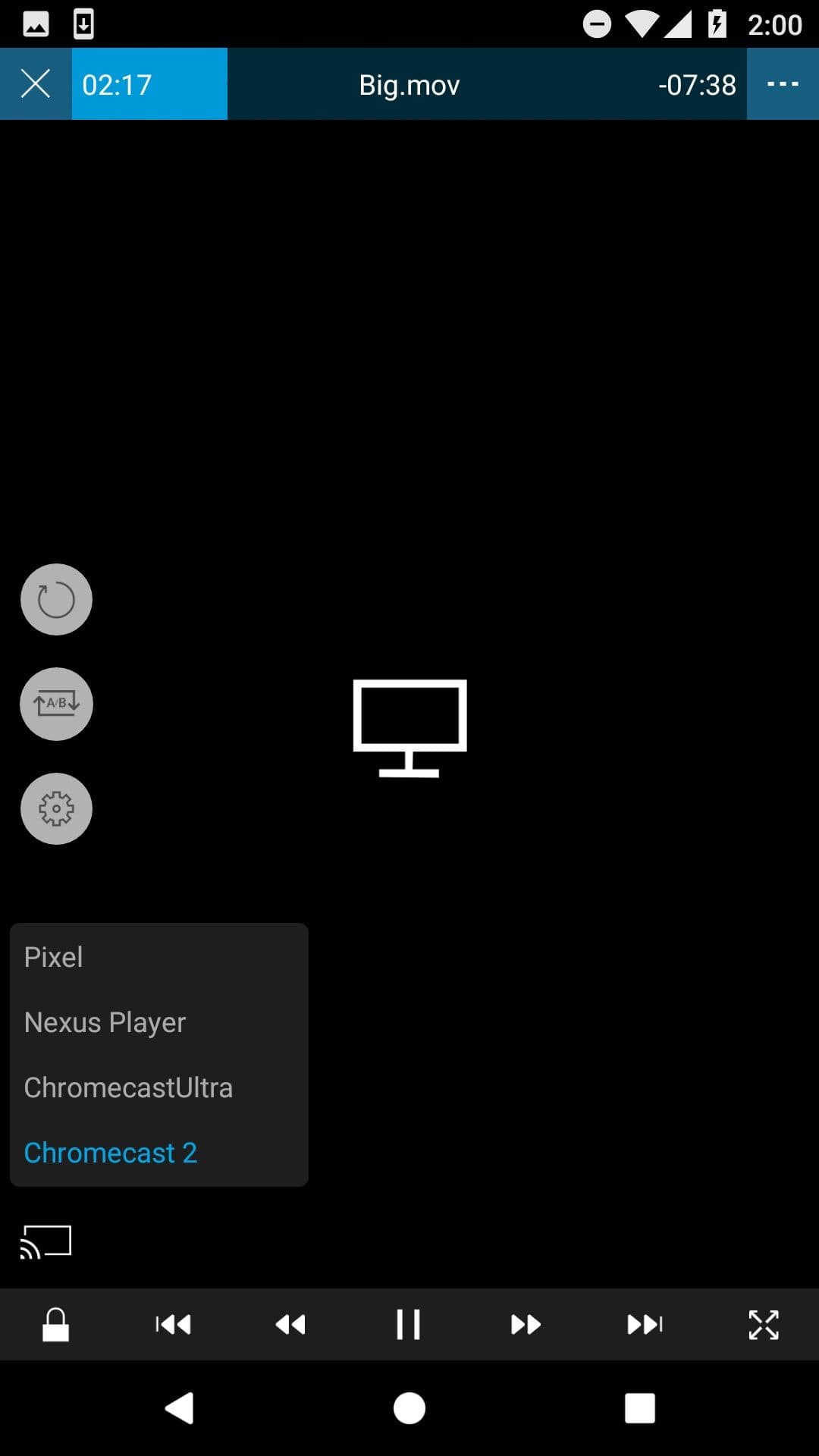 στοιχεία ελέγχου πολυμέσων στην εφαρμογή nplayer