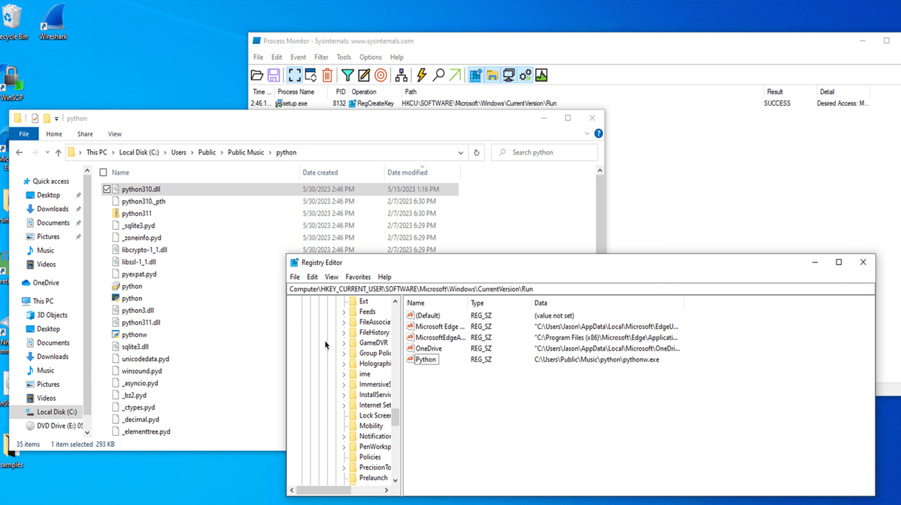 Χειρισμός μητρώου για τη διαπίστωση της επιμονής