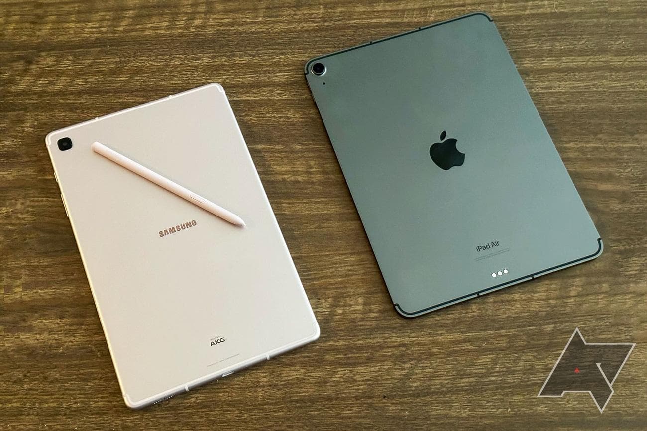 Samsung Galaxy Tab S6 Lite and iPad Air (5th-generation).