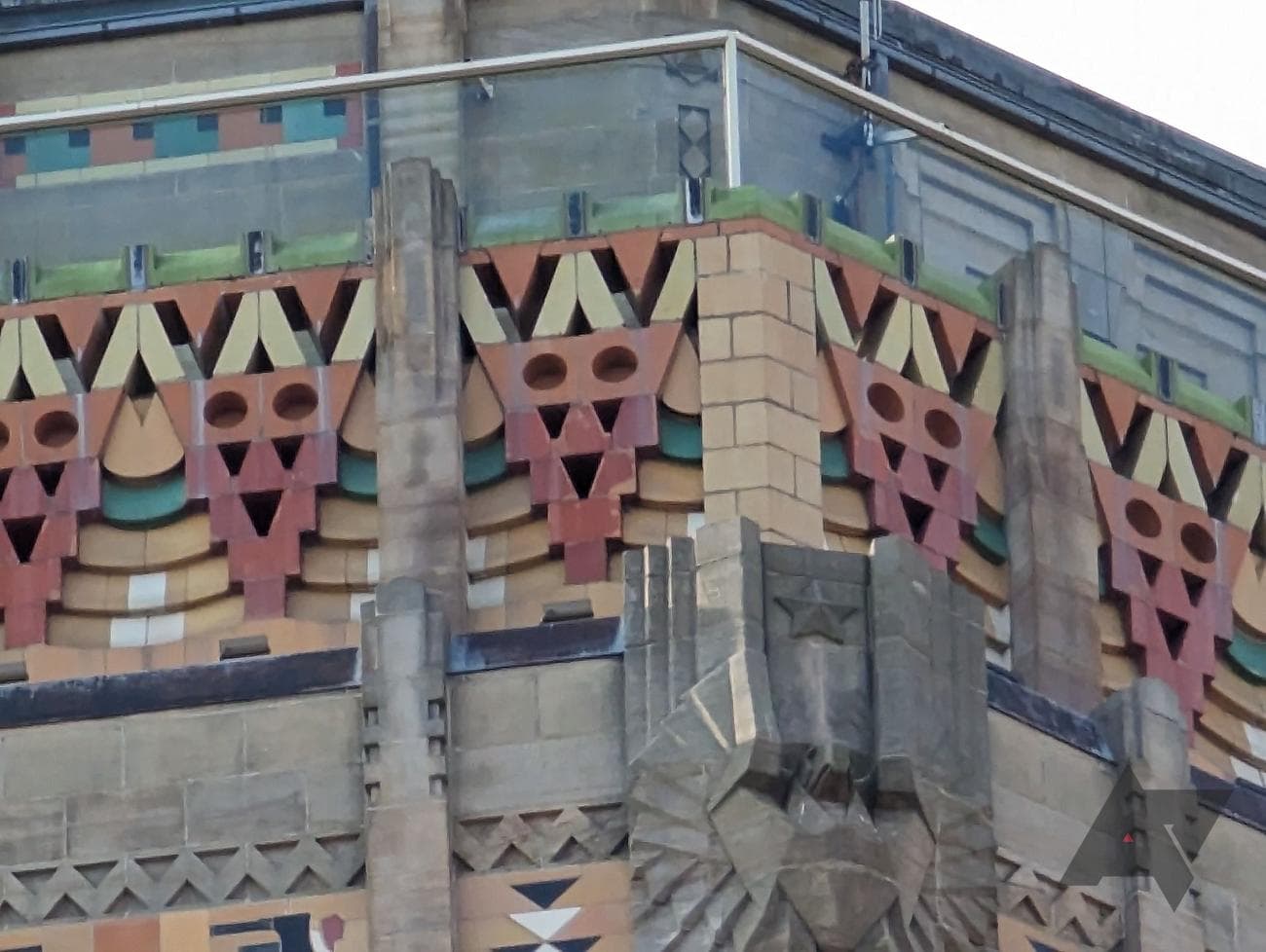 photo of wall corner with multicolored bricks