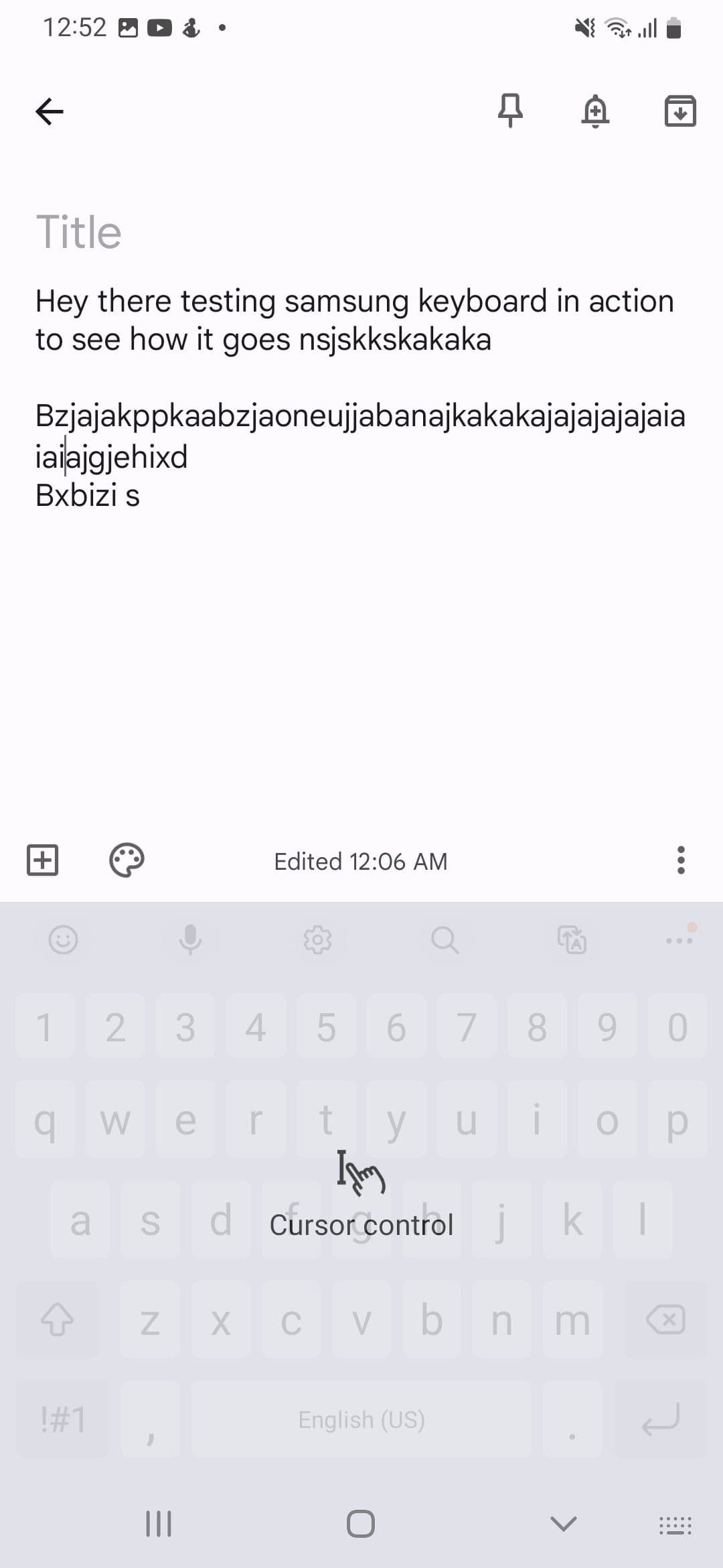 Έλεγχος κέρσορα πληκτρολογίου Samsung