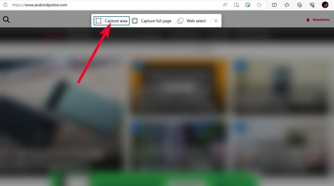 Επιλογές λήψης Ιστού στον Microsoft Edge