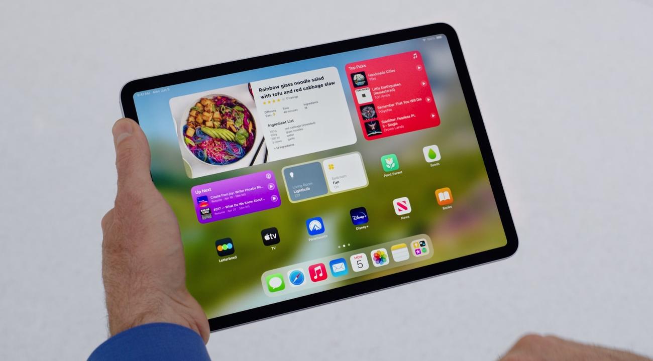 Διαδραστικά γραφικά στοιχεία στο iPad μέσω iPadOS 17.