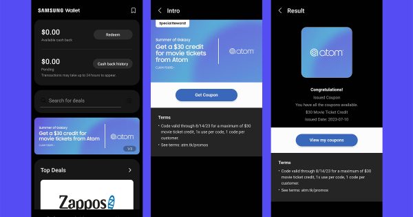 Ιδιοκτήτες Galaxy, διεκδικήστε σήμερα το κουπόνι εισιτηρίων Atom των $30
