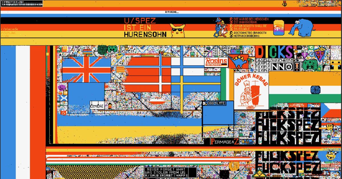 Το r/Place του Reddit πηγαίνει όπως αναμενόταν
