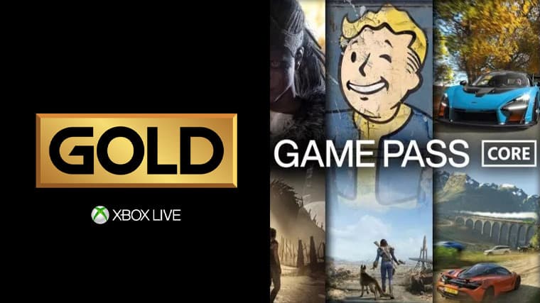 Xbox Live Gold and Xbox Game Pass Core logo mashup