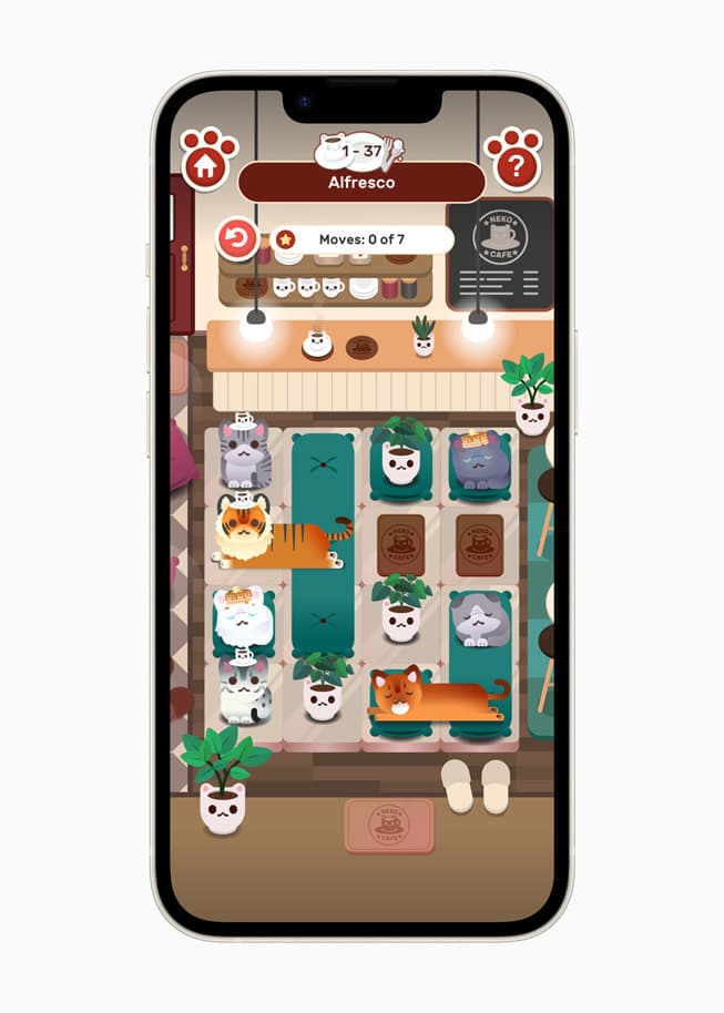 Nekograms που εκτελούνται σε συσκευή Apple