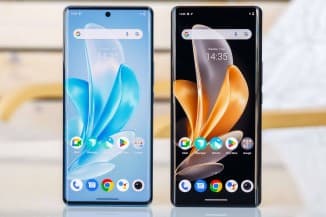 Το vivo V29 σε Μπλε και Μαύρο