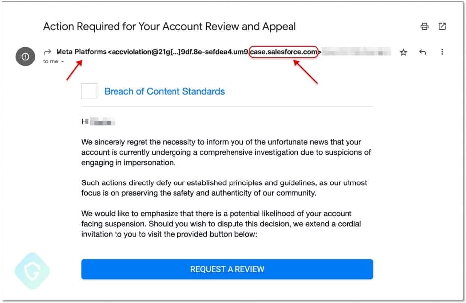 Το ηλεκτρονικό ταχυδρομείο ηλεκτρονικού ψαρέματος ελήφθη από μια πραγματική επίθεση