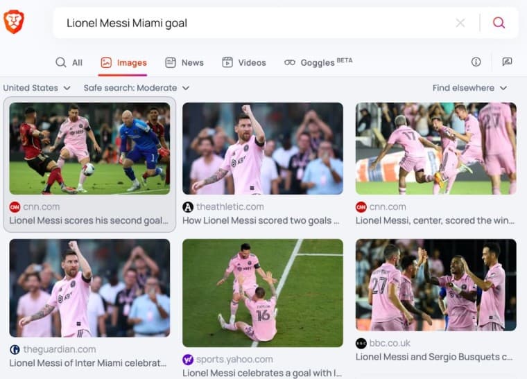 Γενναία αναζήτηση εικόνων