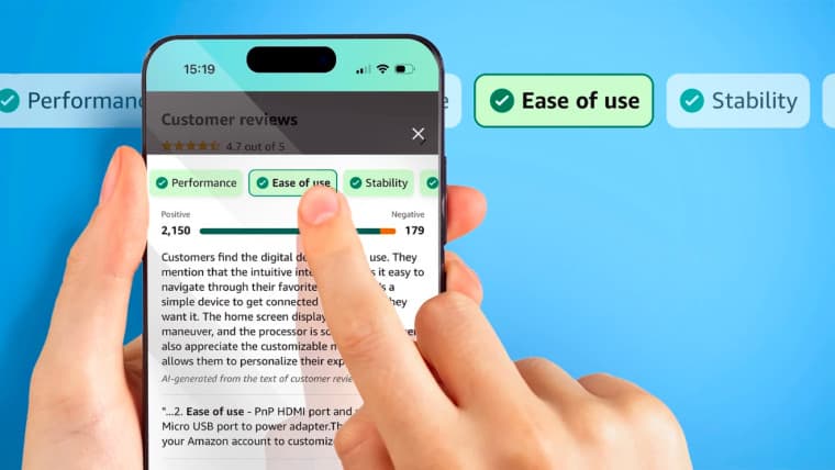 AI review summary on Amazon