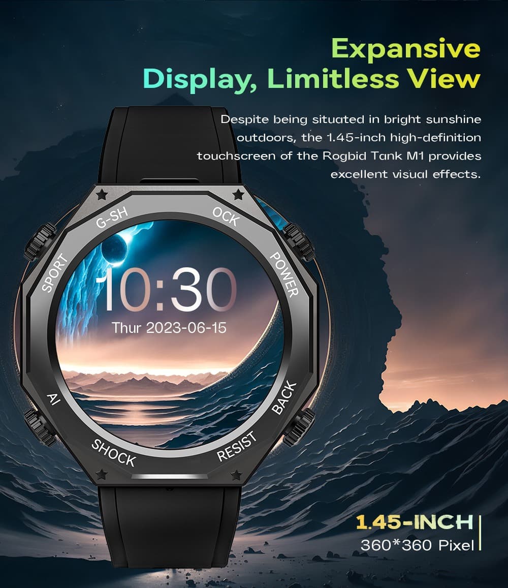 , Rogbid Tank M1 : Αδιάβροχο στα 50 μέτρα, με Ελληνικά, Bluetooth Calling και ΤΕΡΑΣΤΙΑ μπαταρία, στα 30.1€!, TechWar.gr