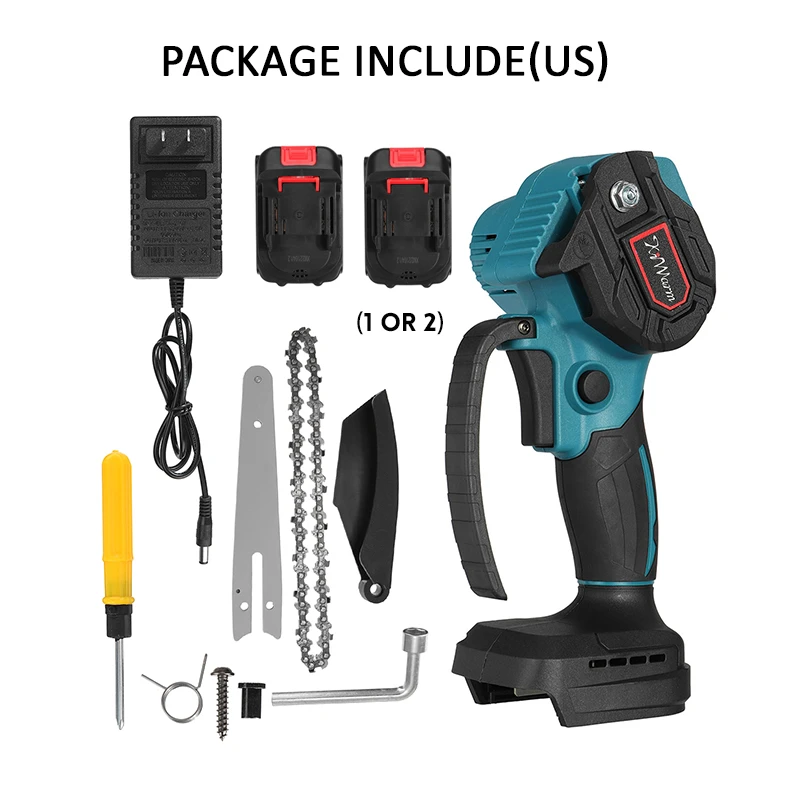 , [#Ιστορικό_Χαμηλό] Μίνι αλυσοπρίονο μπαταρίας 3000W με 2 μπαταρίες και λάμα 6″ απο 30.1€!!, TechWar.gr