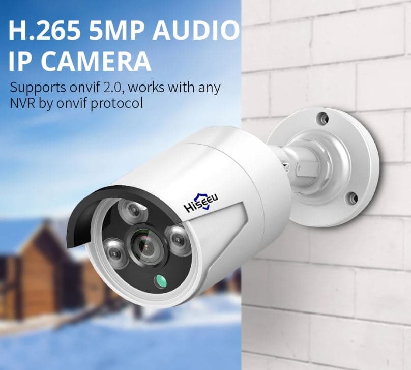 [#Ιστορικό_Χαμηλό] Hiseeu HB615 – Αδιάβροχη security Camera H.265 με μόλις 28.1€ !