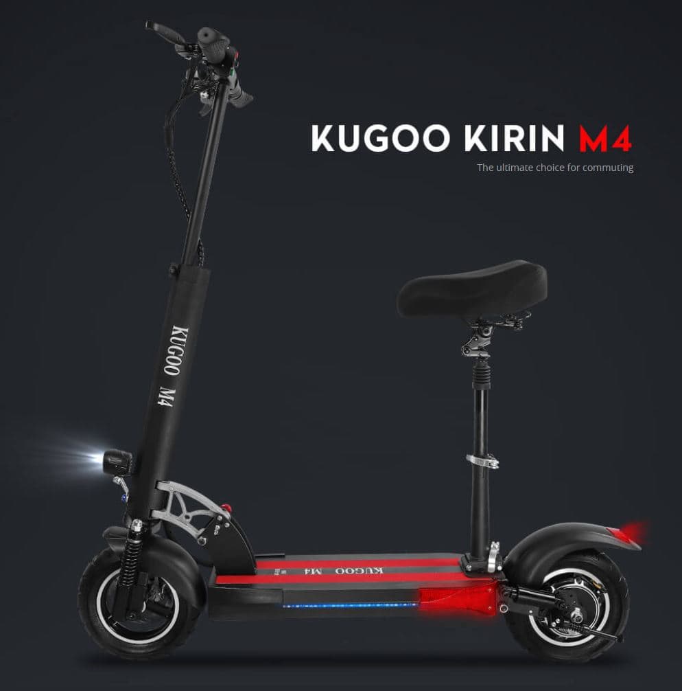 [#Ιστορικό_Χαμηλό] KugooKirin M4 : Ένα σκουτεροπατίνι 500W, με κάθισμα και αναρτήσεις μπρος-πίσω με ΜΟΛΙΣ 421.9€ ΑΠΟ ΕΥΡΩΠΗ!