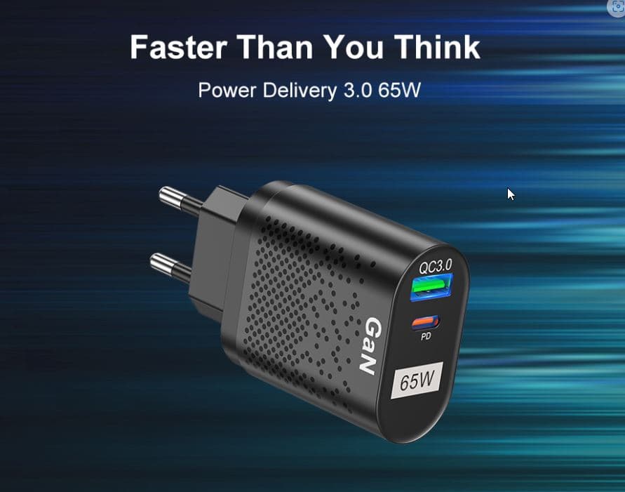, Uslion 65W GaN – Ο οικονομικός φορτιστής τοίχου που θα αλλάξει τον τρόπο που φορτίζετε τις συσκευές σας!, TechWar.gr