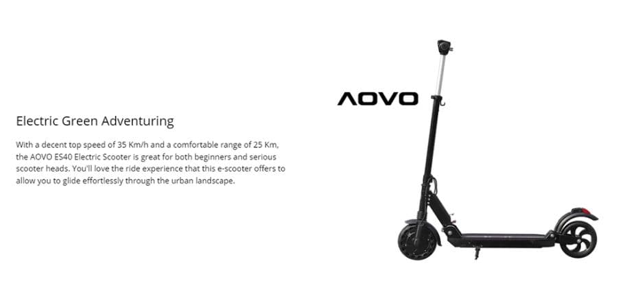 , AOVOPRO ES40 – Η πιο οικονομική πρόταση της AOVOPRO σε πατίνι έως 350W (25χλμ/ώρα – 25χλμ αυτονομία – αντοχή έως 120κιλά), TechWar.gr