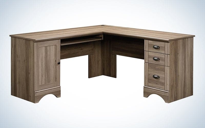 Sauder Harbor l shaped Desk