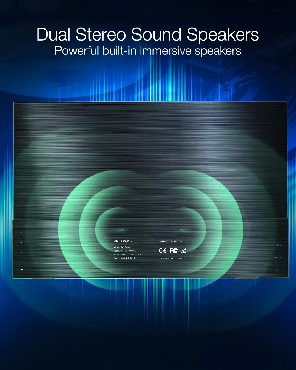 , BlitzWolf BW-PCM2L: Μια φορητή FHD οθόνη 13.3″, που μπορεί να σας ακολουθεί παντού!, TechWar.gr