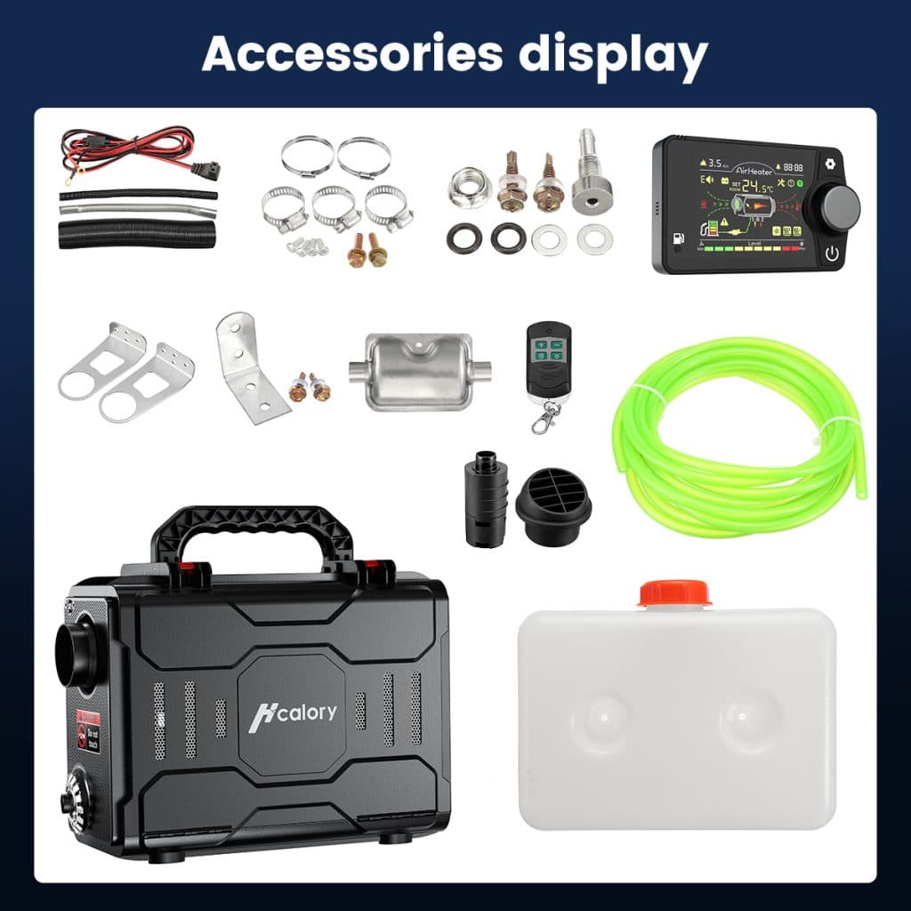 , Hcalory HC-A01 : Φορητό αερόθερμο Diesel, 5KW, για το αυτοκίνητο/καμπινγκ/τροχόσπιτο, με οθόνη ενδείξεων, και Remote Control!, TechWar.gr