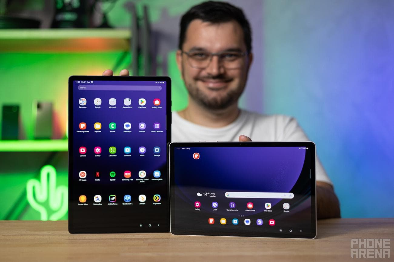 (Πίστωση εικόνας - PhoneArena) - Galaxy Tab S9 Plus εναντίον Galaxy Tab S9: Τι είναι 1,4 ίντσες μεταξύ φίλων;