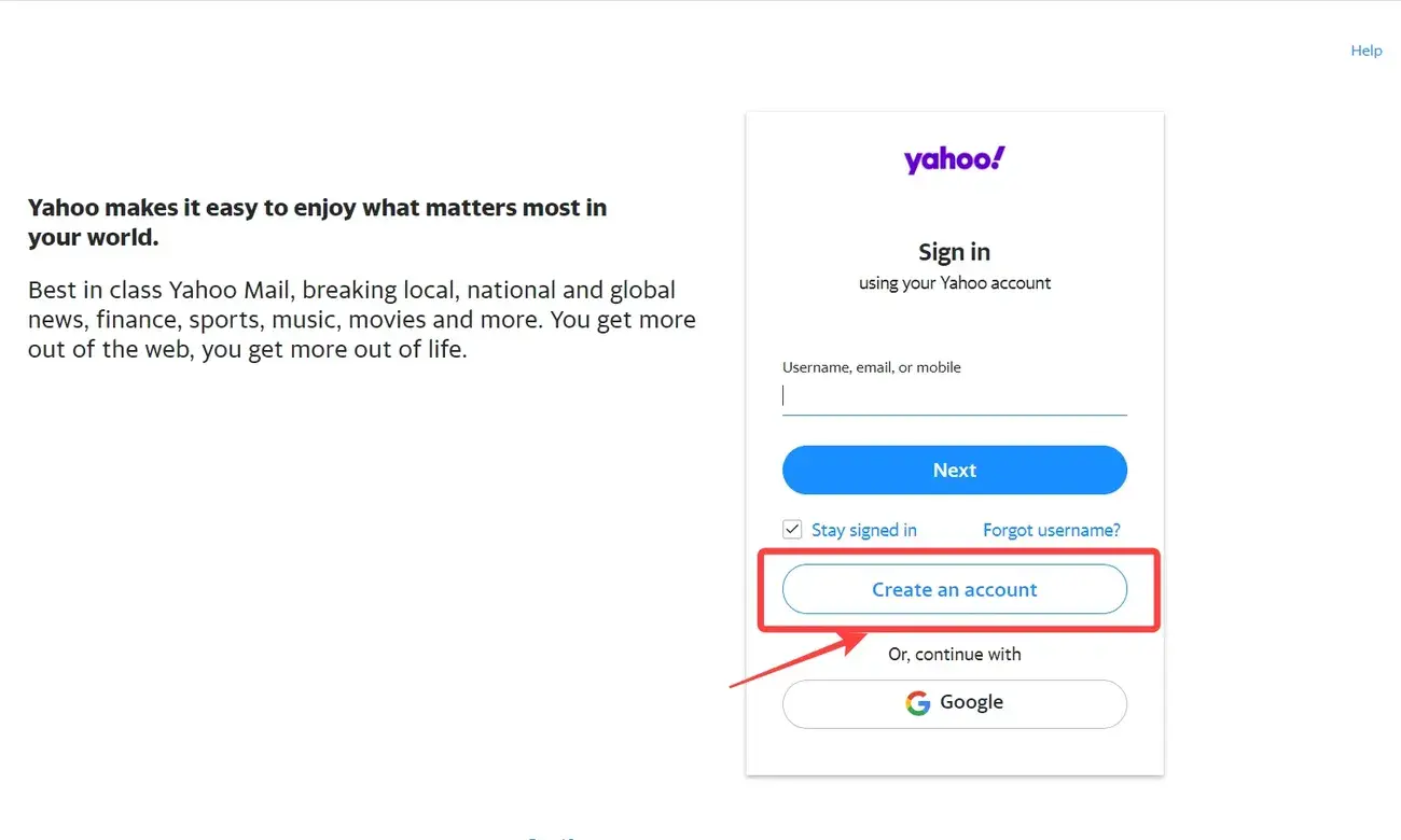 , Πώς να δημιουργήσετε έναν λογαριασμό email Yahoo χωρίς αριθμό τηλεφώνου;, TechWar.gr