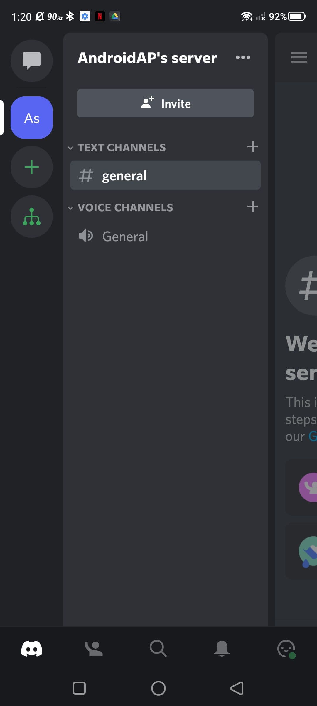 Η εφαρμογή Discord στο Android
