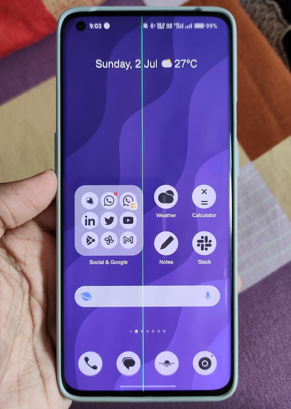 Πρόβλημα πράσινης γραμμής OnePlus 9 Pro