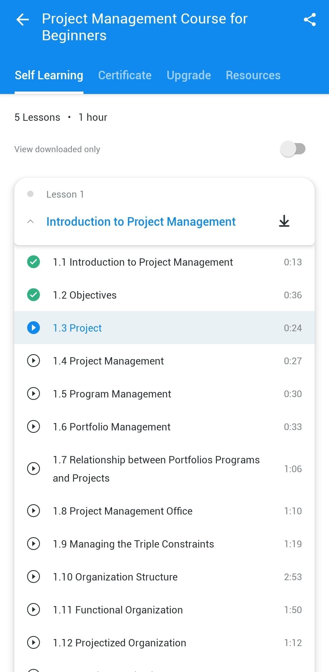 Simplilearn Android education app