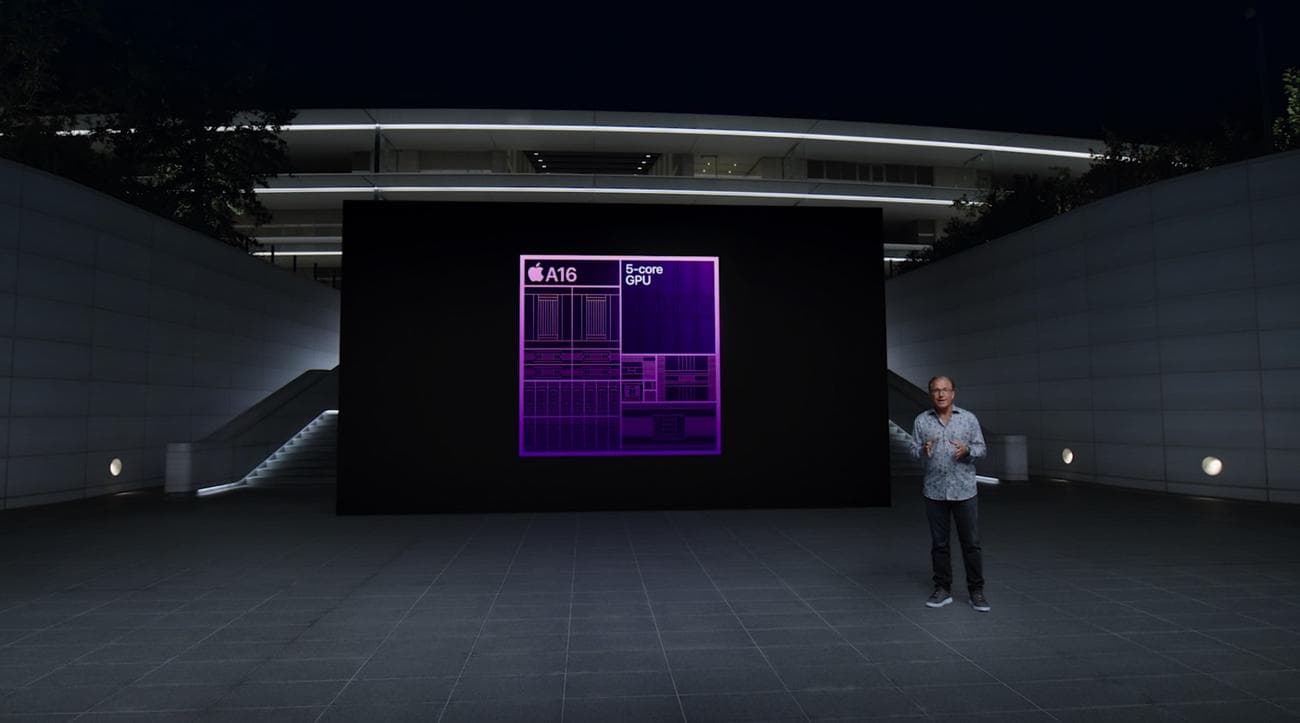 Το A16 Bionic SoC του iPhone 14 Pro παρουσιάστηκε τον Σεπτέμβριο του 2022.